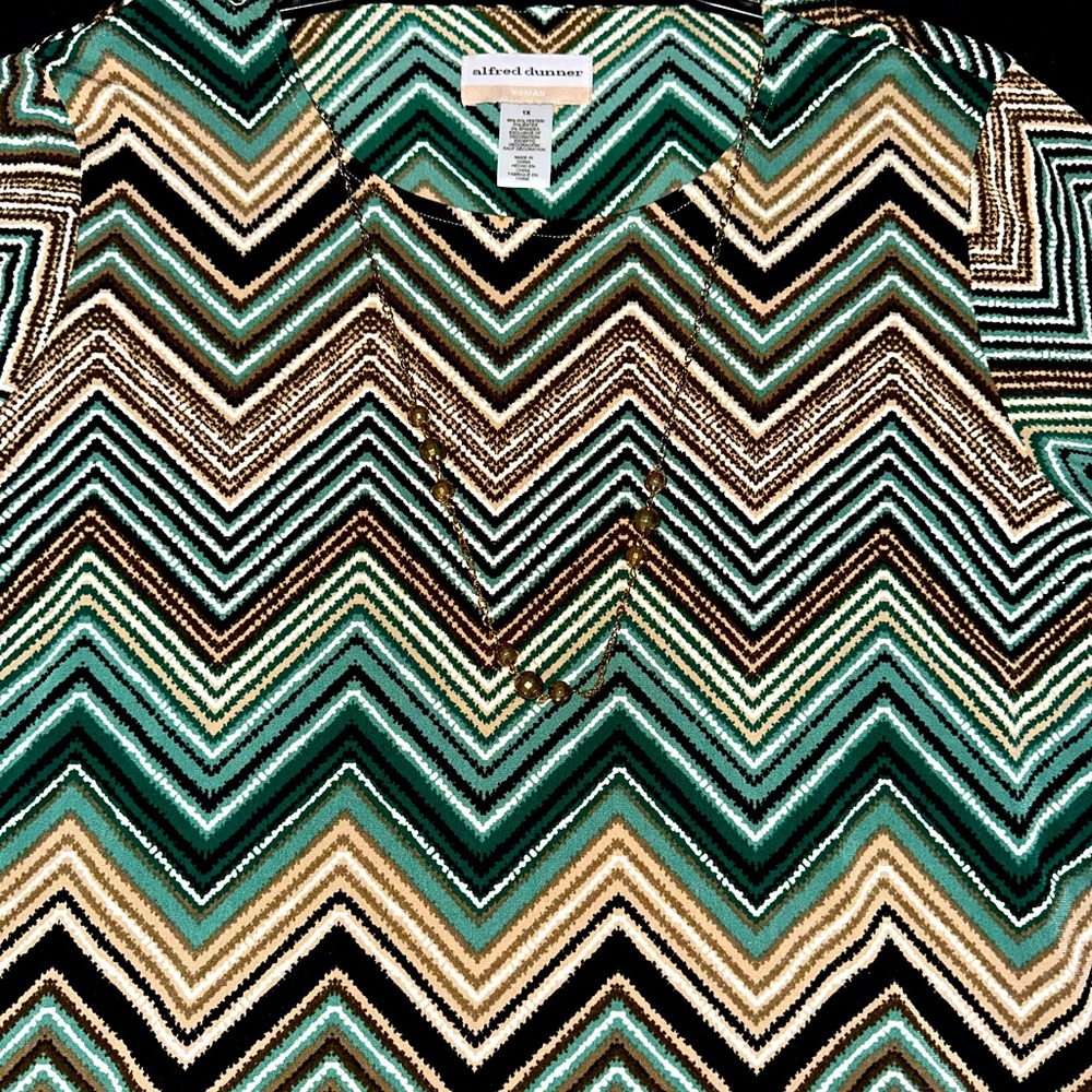 Alfred Dunner corner sleeve blouse size 1X women